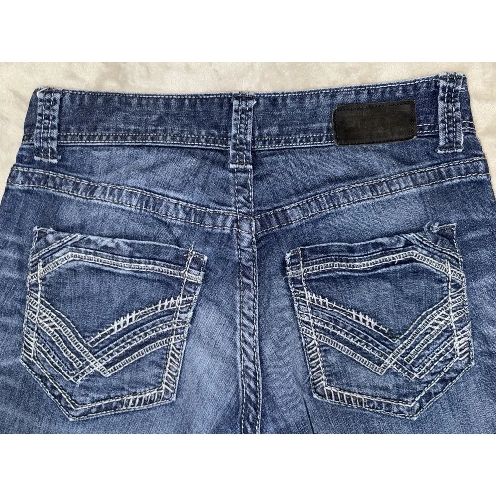 Buckle Black Men's Jeans 30X30 Slim Straight Low‎ Rise Stretch Thick Stitch - Picture 11 of 16